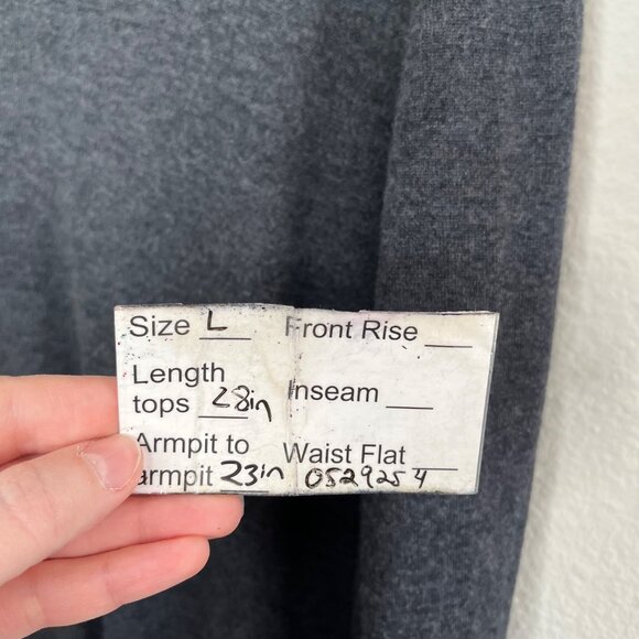 Boss Hugo Boss Mens Dark Gray V-Neck Cotton Wool Blend Pull Over Sweater Large - Picture 9 of 9